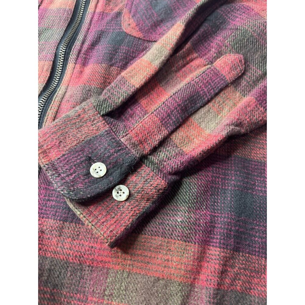 Vtg Appalachian Trail Plaid Zip Up Shirt Jacket Long Sleeve With Tags Size Large - Picture 2 of 12